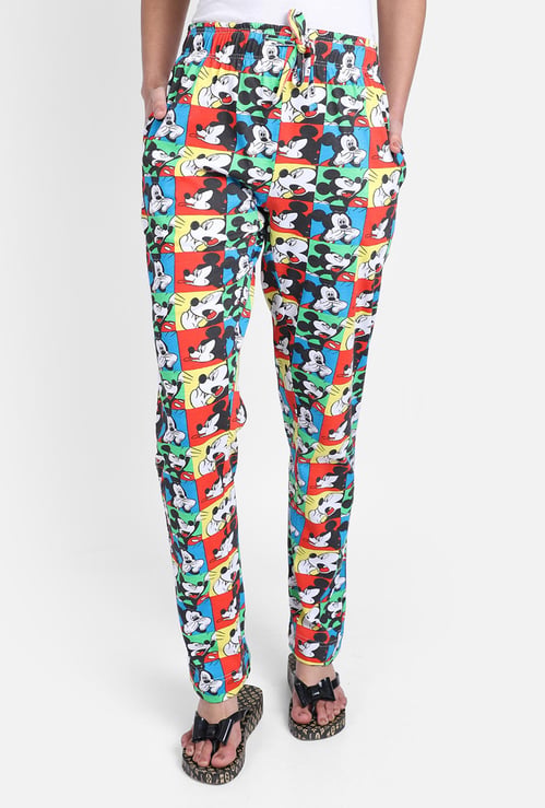 FREE AUTHORITY Women Mickey Mouse Printed Joggers