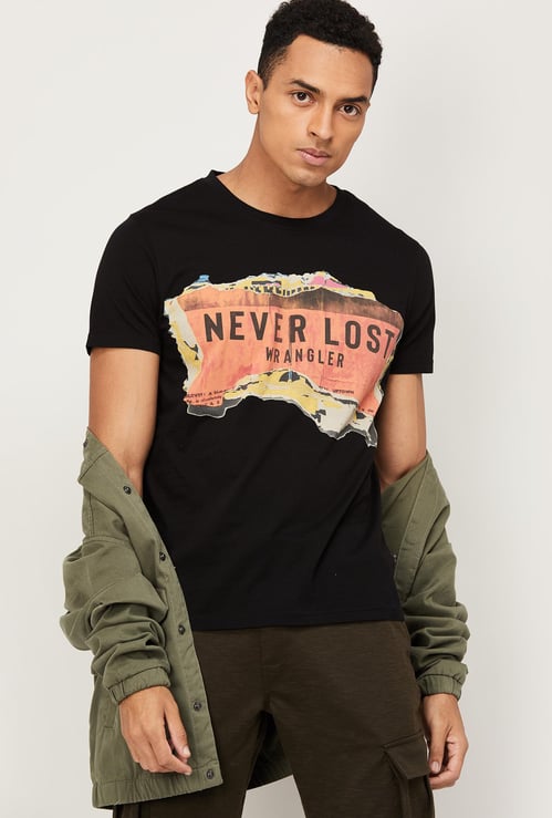 WRANGLER Men Printed Crew Neck T-Shirt
