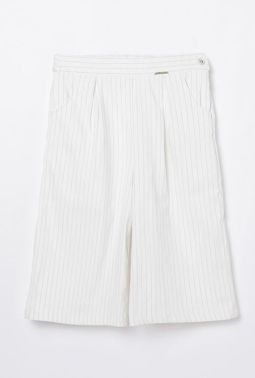 PEPPERMINT Girls Striped Culottes