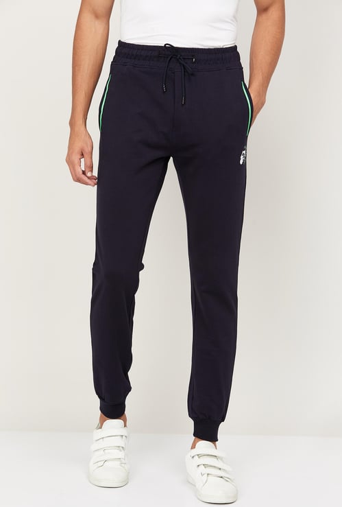 STATUS QUO Men Solid Elasticated Joggers
