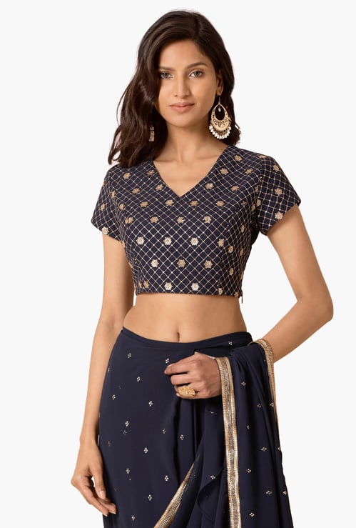 INDYA Women Embellished Crop Top