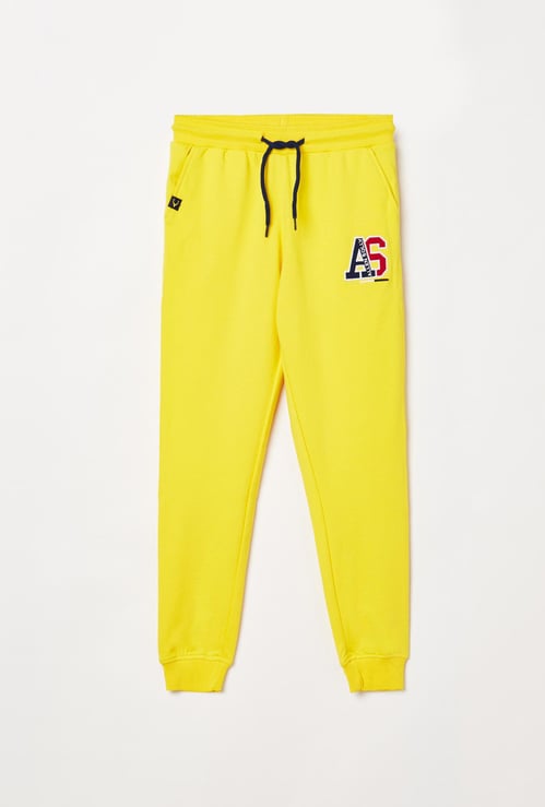 ALLEN SOLLY Boys Printed Elasticated Joggers