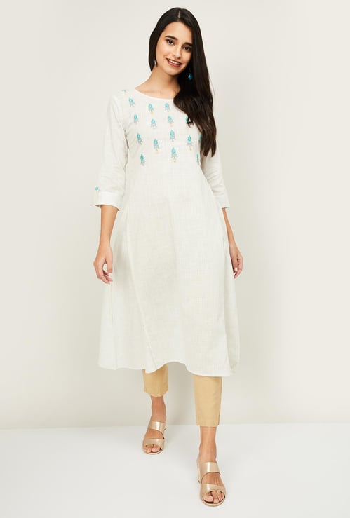 SPAN Women Printed Straight Kurta