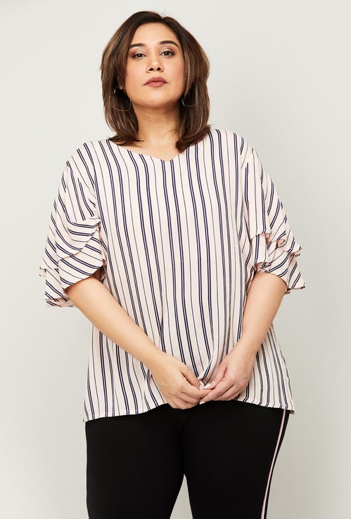 NEXUS Women Striped Plus-Size Top