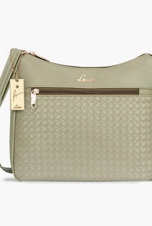 LAVIE Women Textured Zip-Closure Sling Bag