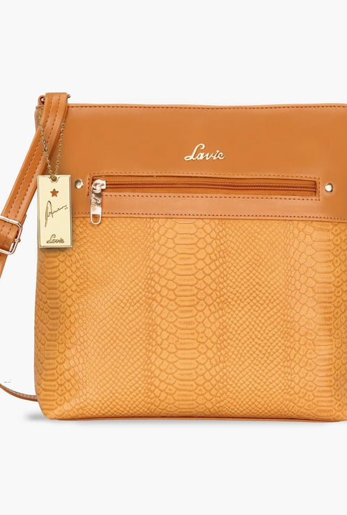 LAVIE Women Textured Zip-Closure Sling Bag
