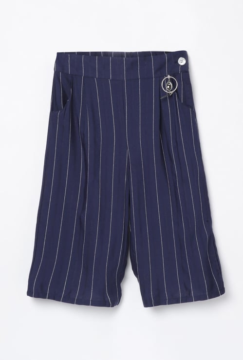 PEPPERMINT Girls Striped Culottes