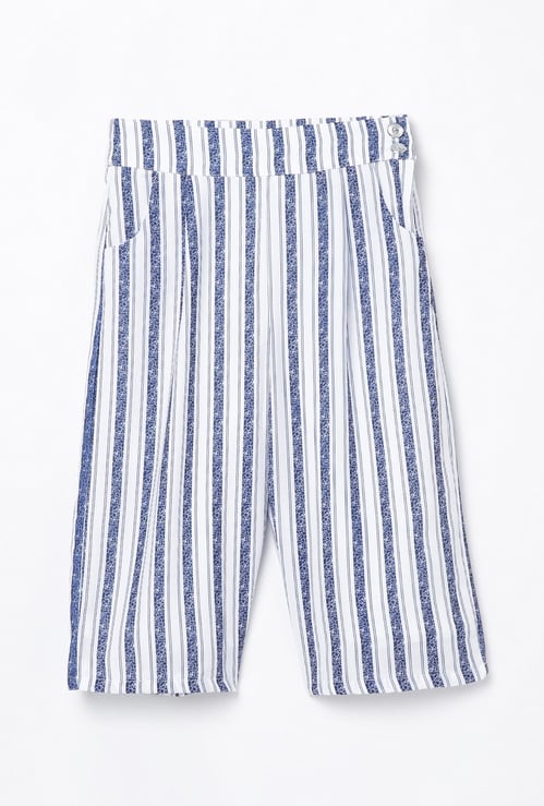 PEPPERMINT Girls Striped Culottes