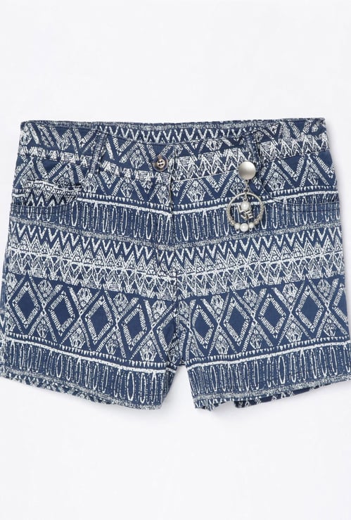 PEPPERMINT Girls Printed Woven Shorts
