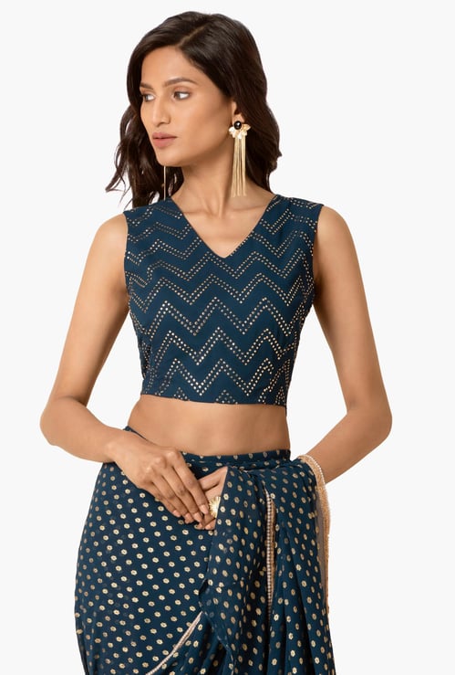 INDYA Women Embellished Sleeveless Top