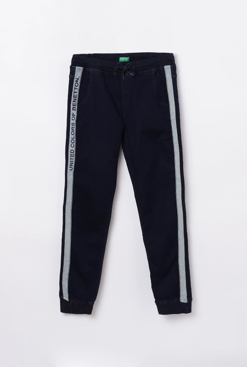 UNITED COLORS OF BENETTON Boys Printed Denim Joggers