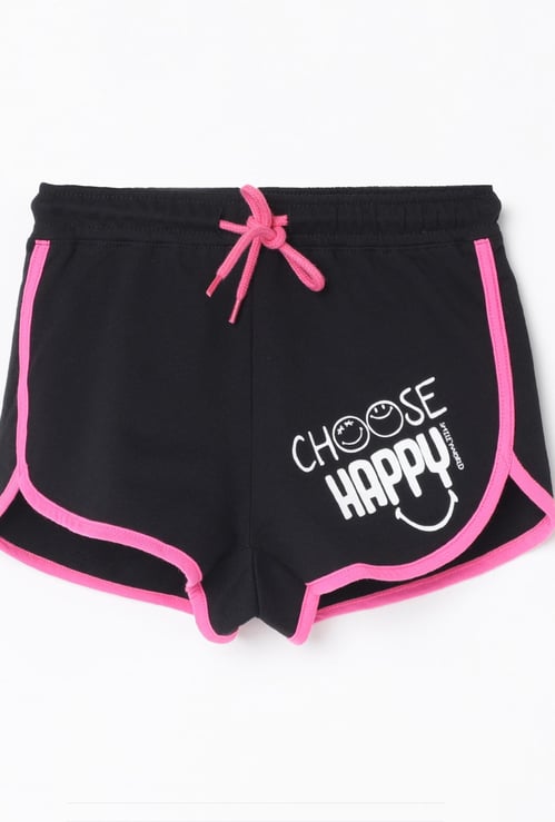 FAME FOREVER KIDS Girls Printed Elasticated Shorts