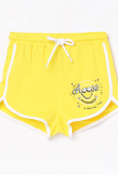 FAME FOREVER KIDS Girls Printed Elasticated Shorts