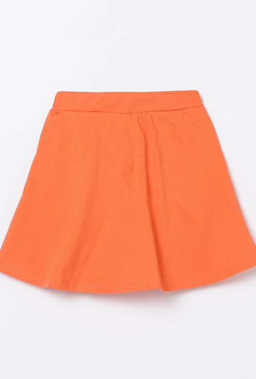 FAME FOREVER YOUNG Girls Solid Knit A-Line Skirt