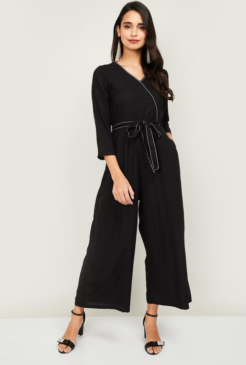 GLOBAL DESI Women Solid Full Length Jumpsuit