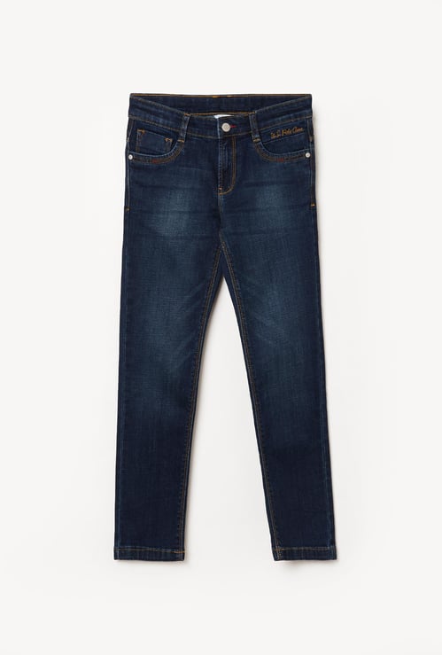 U.S. POLO ASSN. KIDS Boys Stonewashed Regular Fit Jeans