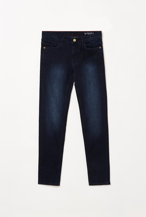 ALLEN SOLLY Boys Stonewashed Regular Fit Jeans