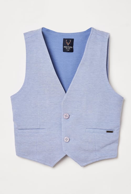 ALLEN SOLLY Boys Solid Waistcoat