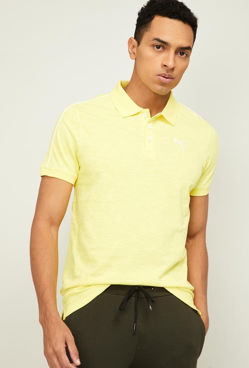 PUMA Men Solid Regular Fit Polo T-shirt