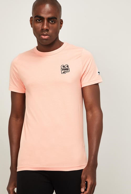 PUMA Men Printed Regular Fit Crew Neck T-shirt