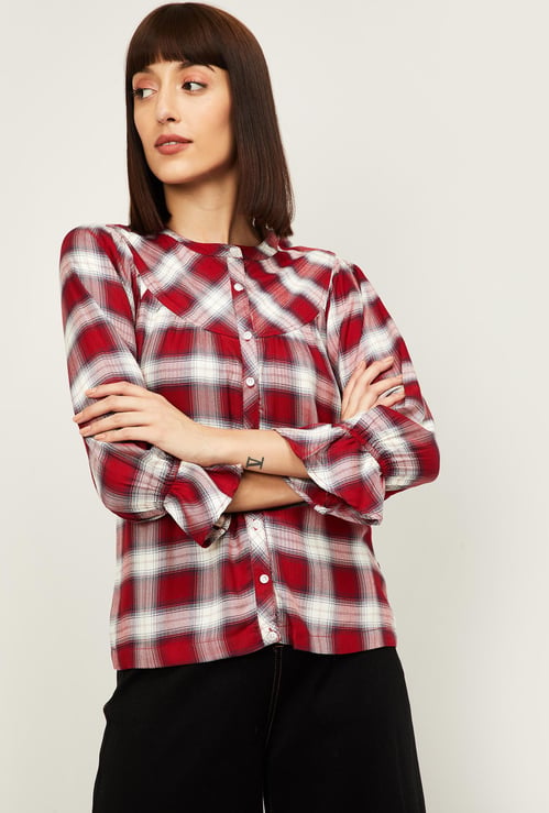 LATIN QUARTERS Women Checked Casual Shirt