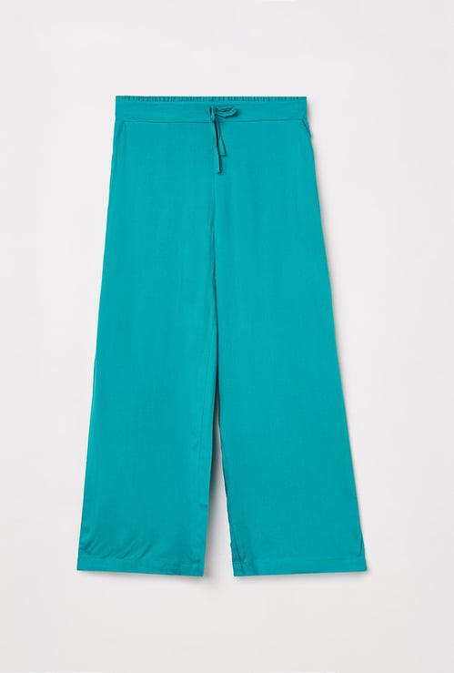 ALLEN SOLLY Girls Solid Flared Trousers