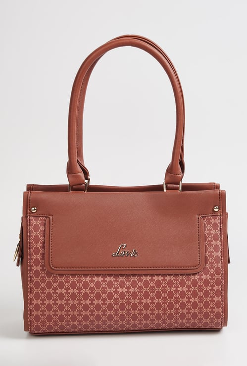 LAVIE Women Printed Zip-Closure Handbag