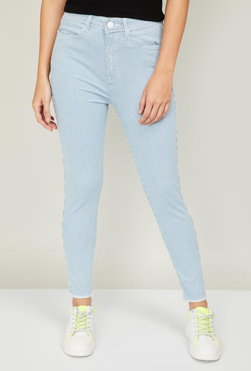 JEALOUS 21 Women Striped Slim Fit Jeans