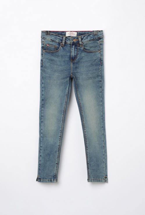 LEE COOPER JUNIORS Girls Light Washed Slim Fit Jeans