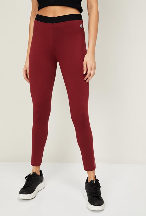 ALLEN SOLLY Women Solid Elasticated Tights