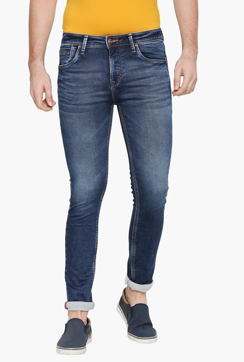 KILLER Men Stonewashed Skinny Fit Jeans