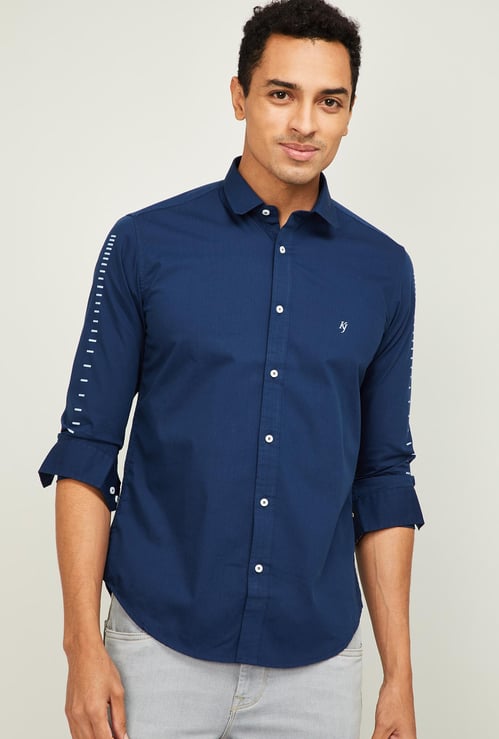KILLER Men Printed Full Sleeves Slim Fit Casual Shirt