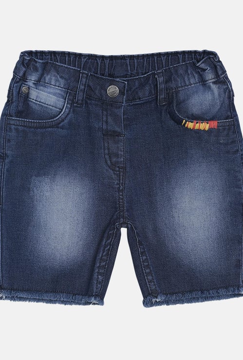 FS MINI KLUB Girls Washed Shorts