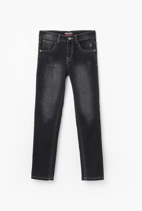 GINI & JONY Boys Light-Washed Regular Fit Jeans