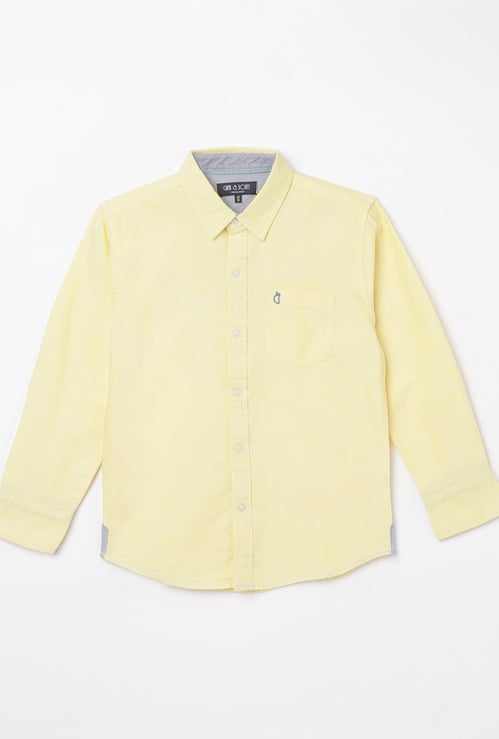 GINI & JONY Boys Solid Casual Shirt
