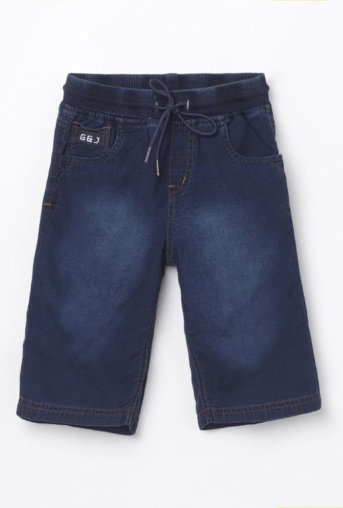 GINI & JONY Boys Washed Denim Shorts