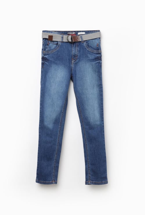 GINI & JONY Boys Medium-Washed Regular Fit Jeans