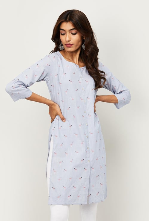 SPAN Women Printed Straight Kurta