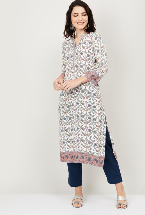 AMUKTI Women Straight Printed Kurta