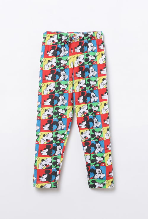 KIDSVILLE Girls Mickey Mouse Print Elasticated Pajamas