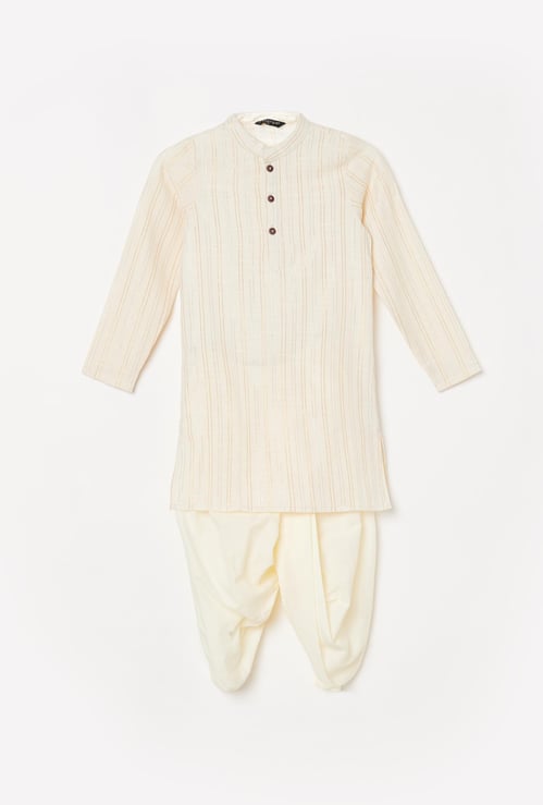 MELANGE Boys Striped Kurta with Dhoti Pants