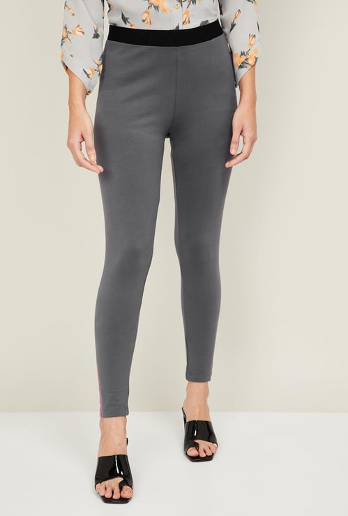 ALLEN SOLLY Women Solid Elasticated Treggings
