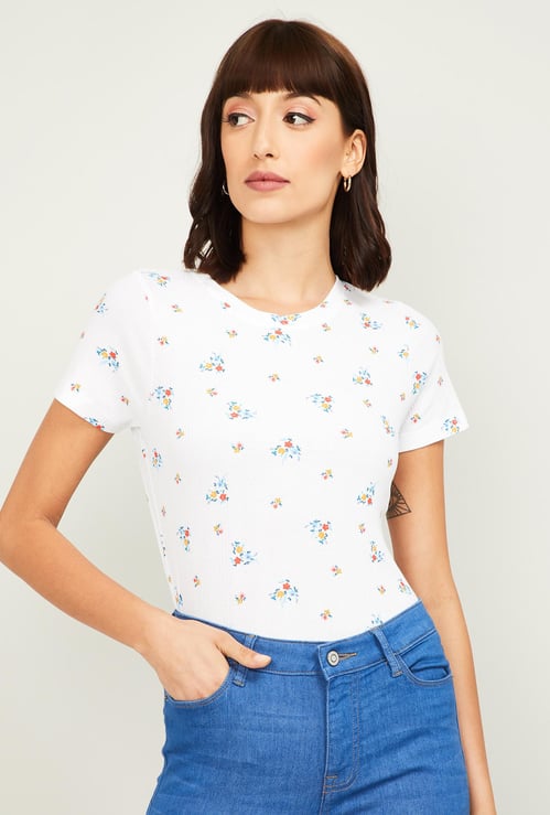 AND Women Printed Short Sleeves T-shirt