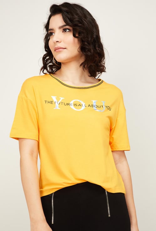 JEALOUS 21 Women Printed Round Neck T-shirt