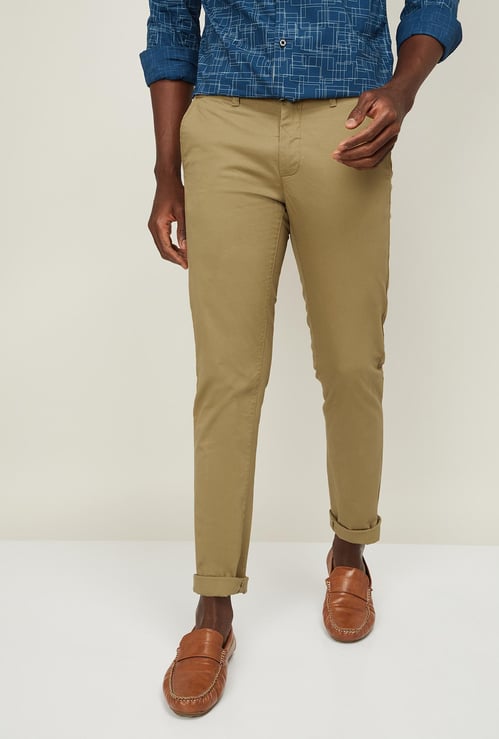 VH SPORTS Men Solid Slim Straight Casual Trousers