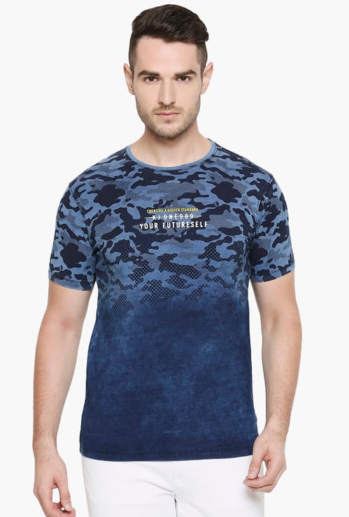 KILLER Men Printed Regular Fit Crew Neck T-shirt