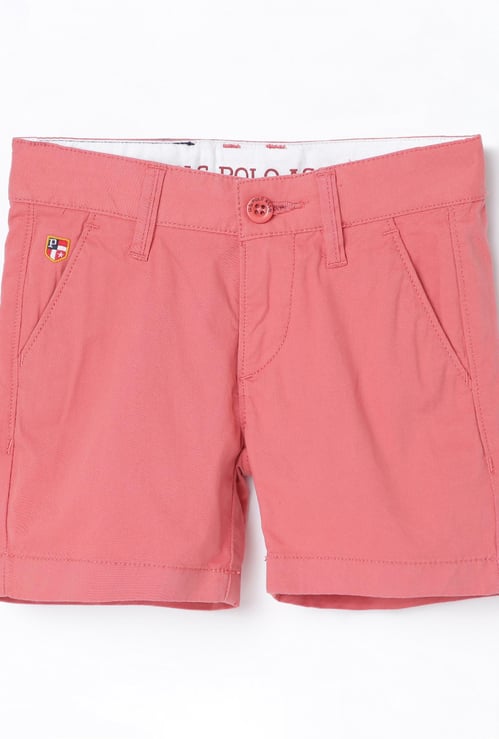 U.S. POLO ASSN. Kids Boys Solid Knit Shorts