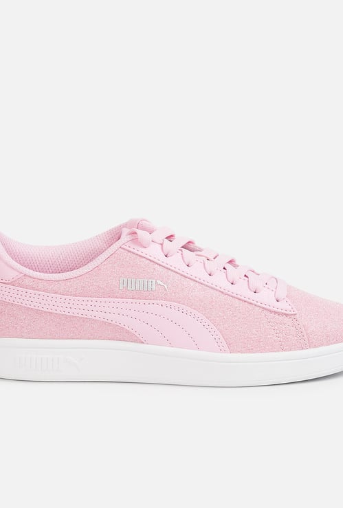 PUMA Girls Solid Lace-Up Sports Shoes