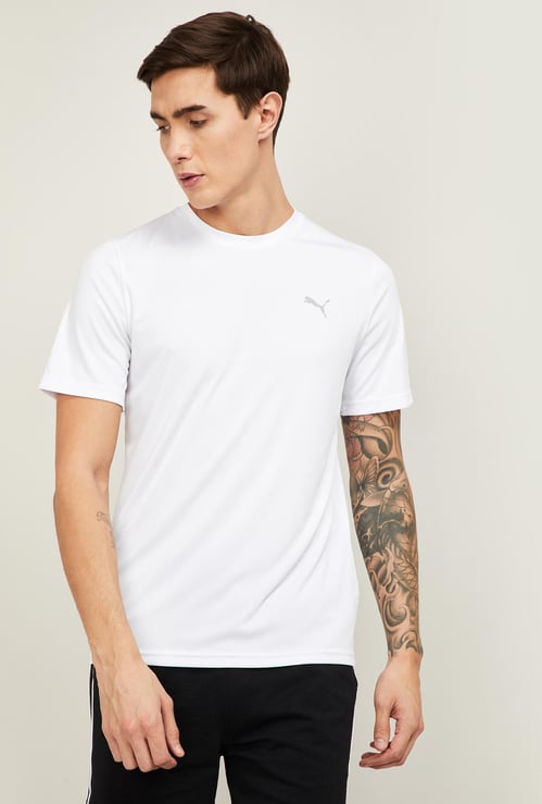 PUMA Men Solid Slim Fit Crew Neck T-shirt