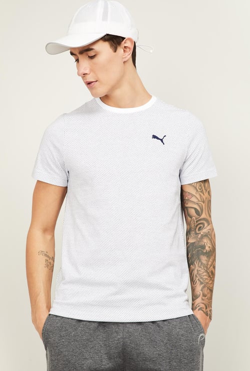 PUMA Men Printed Crew-Neck Sports T-Shirt
